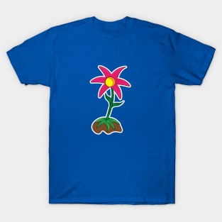 Plant Life Flower Design T-Shirt